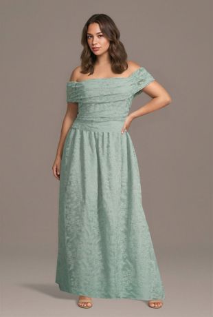 Picture of Off-the-Shoulder Lace A-Line Dress