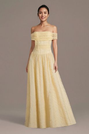 Picture of Off-the-Shoulder Lace A-Line Dress