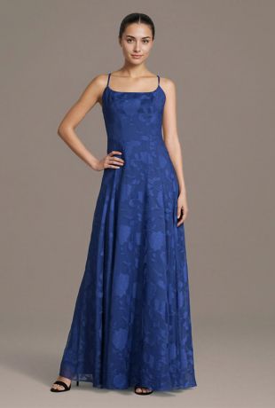 Picture of Spaghetti Strap Burnout A-Line Dress