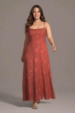 Picture of Spaghetti Strap Burnout A-Line Dress