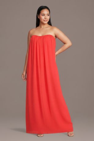 Picture of Strapless Chiffon Tent Dress