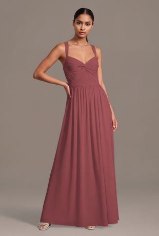 Picture of Chiffon Pleated Bodice A-Line Dress