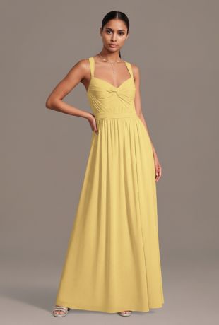 Picture of Chiffon Pleated Bodice A-Line Dress