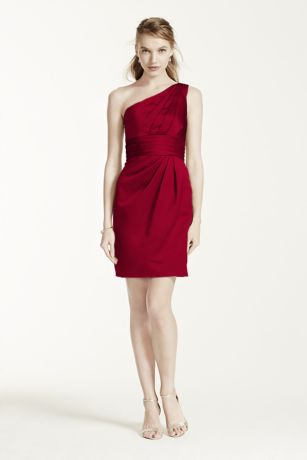 structured satin dress