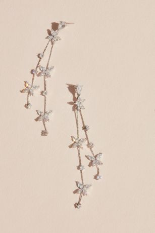 Picture of Cubic Zirconia Flower Garland Earrings