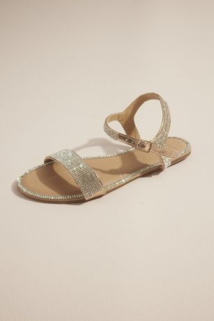 DB Studio Rhinestone Flat Sandals