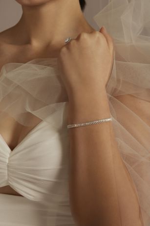 Picture of Baguette Cubic Zirconia Tennis Bracelet