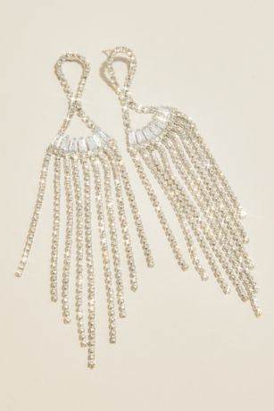 Picture of Crystal Fringe Post Earrings