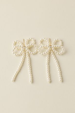 Picture of Pearl Bow Earrings