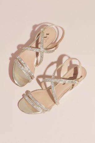 womens champagne sandals