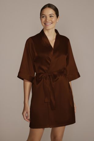 Picture of Wrap Tie Satin Robe