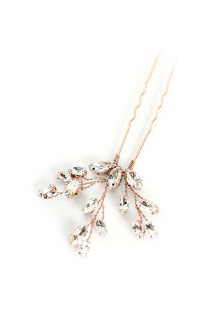 Picture of Hand-Wired Crystal Sprig Hair Pin