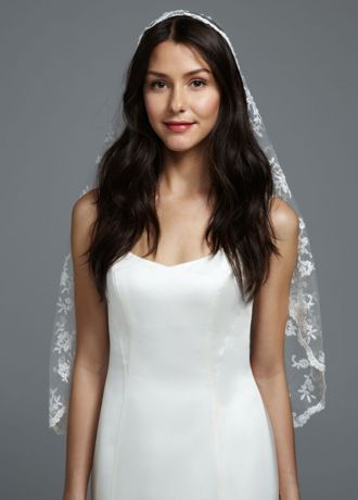 david's bridal mantilla veil