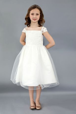 illusion flower girl dress