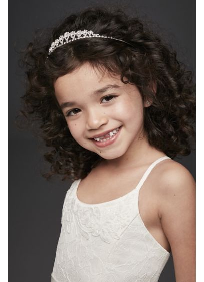Crystal Blossoms Flower Girl Tiara David S Bridal
