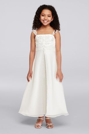 a line flower girl dress