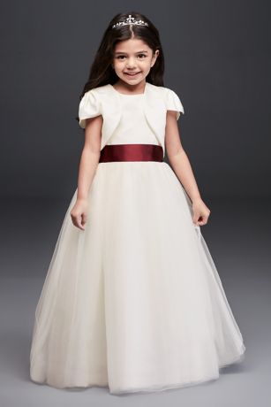 ivory bolero flower girl