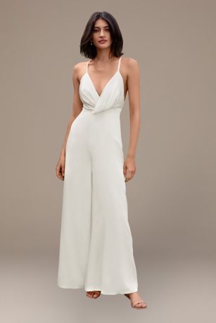 Long Jumpsuit Spaghetti Strap Dress - Fame and Partners