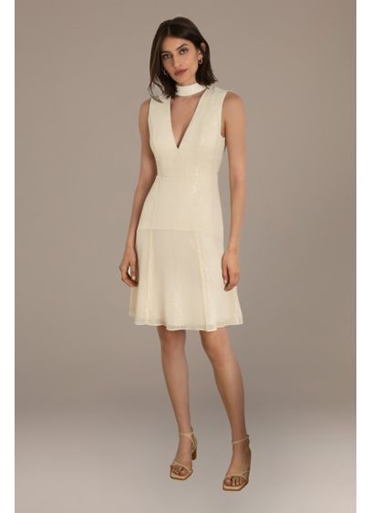 Lima V-Neck Open Back Short Dress - Keep it chic in an understated yet impactful