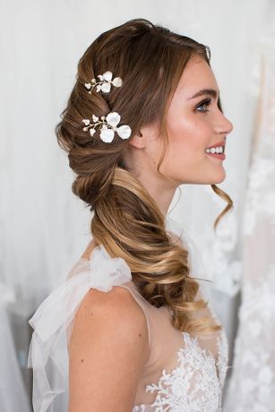 Picture of Gabi Handpainted Flower Comb Set