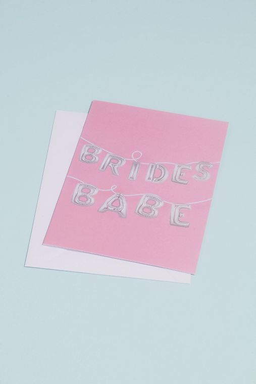  Bride's Babe Balloons Greeting Card