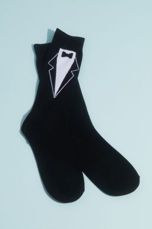 Picture of No Cold Feet Groom Socks with Tie Detail