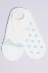 David's Bridal The Bride Fuzzy Grip Socks