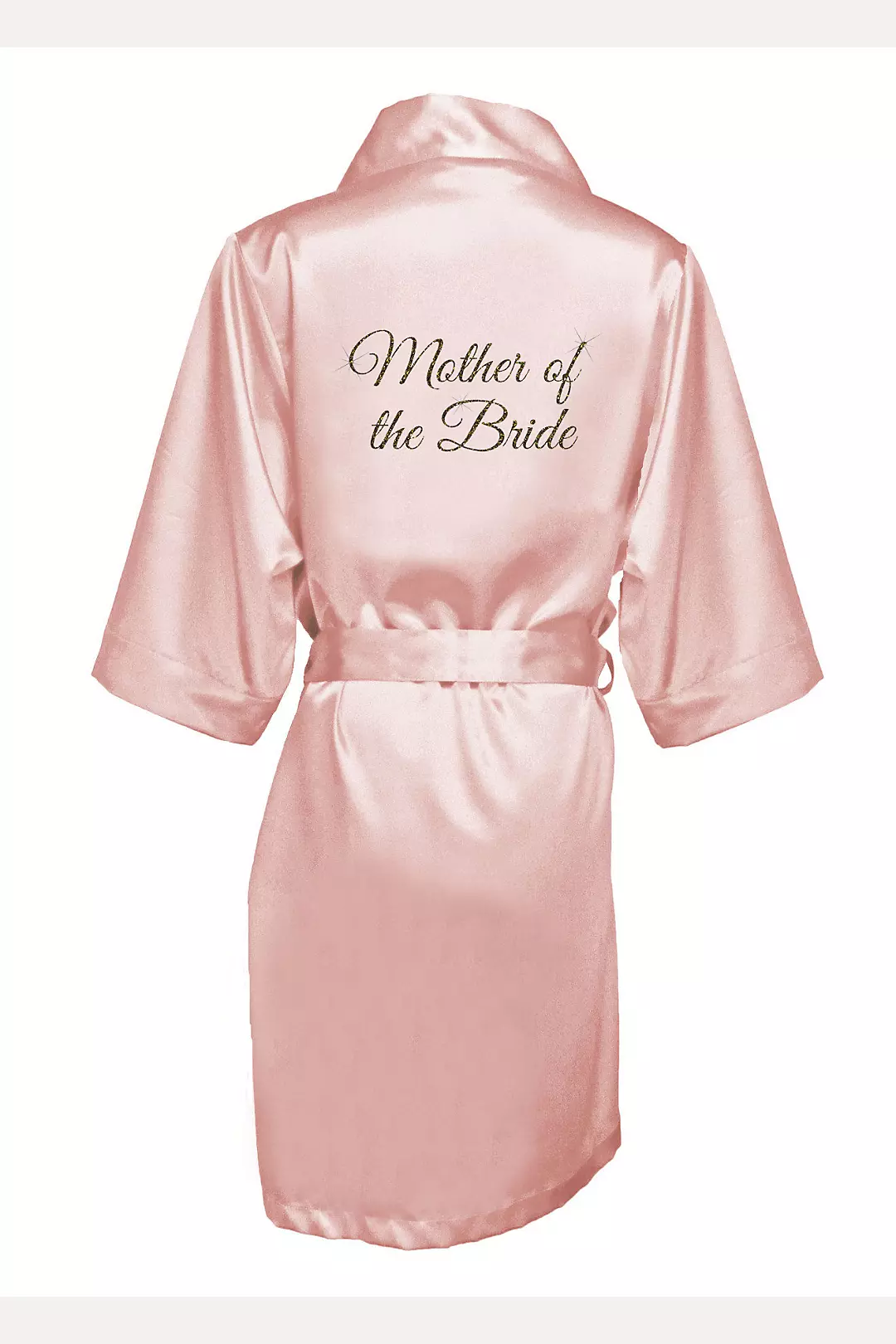 Glitter Print Mother of the Bride Satin Robe Image