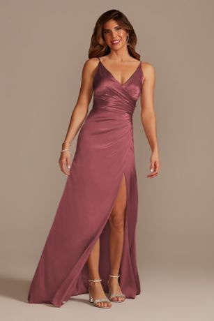 Picture of Charmeuse Draped Strappy Dress