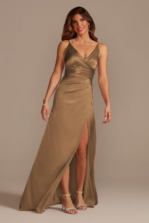 Picture of Charmeuse Draped Strappy Dress