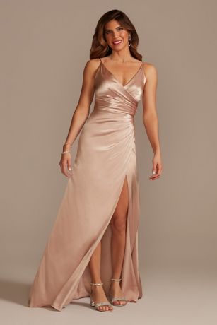 Picture of Charmeuse Draped Strappy Dress