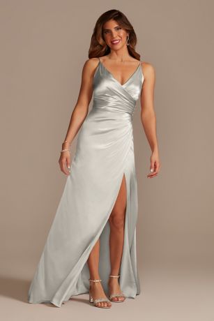 Picture of Charmeuse Draped Strappy Dress