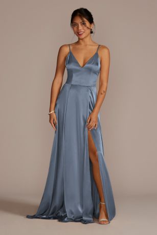 Steel Blue Bridesmaid Dresses | Davids Bridal