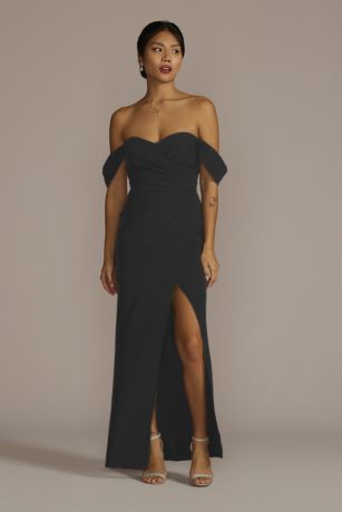black flowy gown