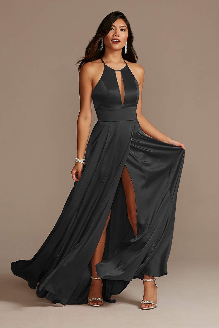 elegant formal black dress