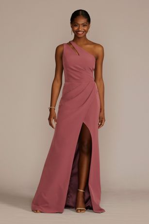 Picture of Stretch Crepe One-Shoulder Dress