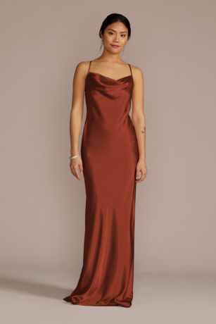 Picture of Charmeuse Cowl Neck Dress