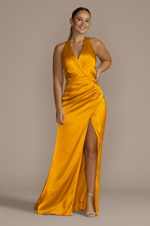 plus size bridesmaid dresses yellow