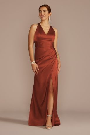 Picture of Charmeuse Dress with Crisscross Back