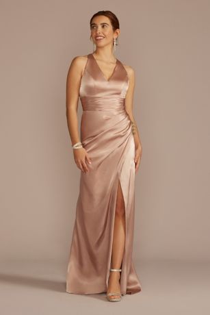 Picture of Charmeuse Dress with Crisscross Back