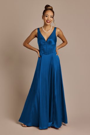 Picture of Charmeuse Corset Bodice Tank Dress