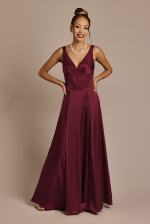 Picture of Charmeuse Corset Bodice Tank Dress