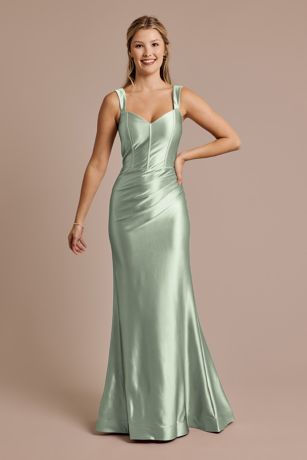 Picture of Sculpting Satin Tank Dress