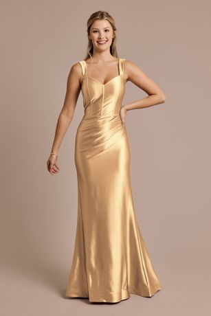 Picture of Sculpting Satin Tank Dress