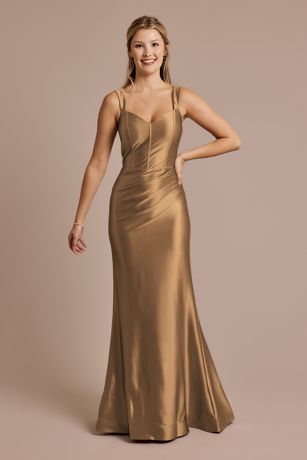 Picture of Sculpting Satin Tank Dress