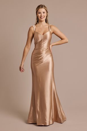 Picture of Sculpting Satin Tank Dress