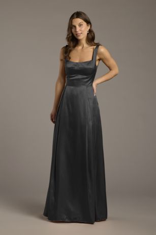 Picture of Charmeuse Tank Neckline A-Line Dress