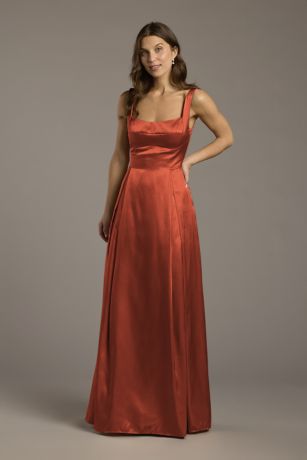 Picture of Charmeuse Tank Neckline A-Line Dress