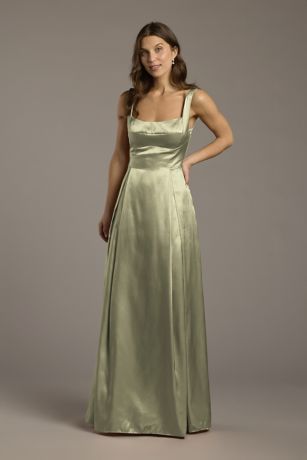 Picture of Charmeuse Tank Neckline A-Line Dress