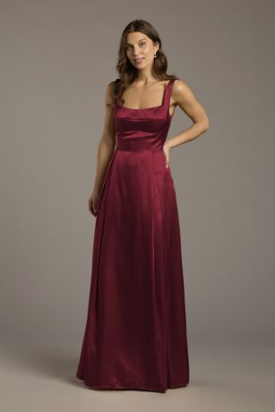Picture of Charmeuse Tank Neckline A-Line Dress